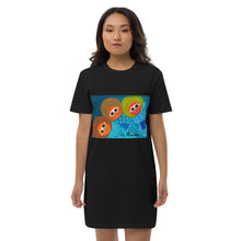 Cargar imagen en el visor de la galería, Sirenitas. Vestido camiseta de algodón orgánico