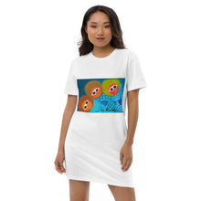 Cargar imagen en el visor de la galería, Sirenitas. Vestido camiseta de algodón orgánico