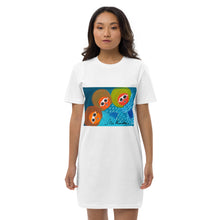 Cargar imagen en el visor de la galería, Sirenitas. Vestido camiseta de algodón orgánico