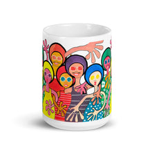 Load image into Gallery viewer, Orgullo@s y muy felices. Taza blanca brillante