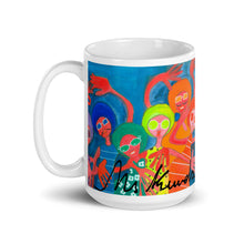 Load image into Gallery viewer, Orgullos@s y Felices. Taza blanca brillante