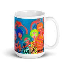 Load image into Gallery viewer, Orgullos@s y Felices. Taza blanca brillante